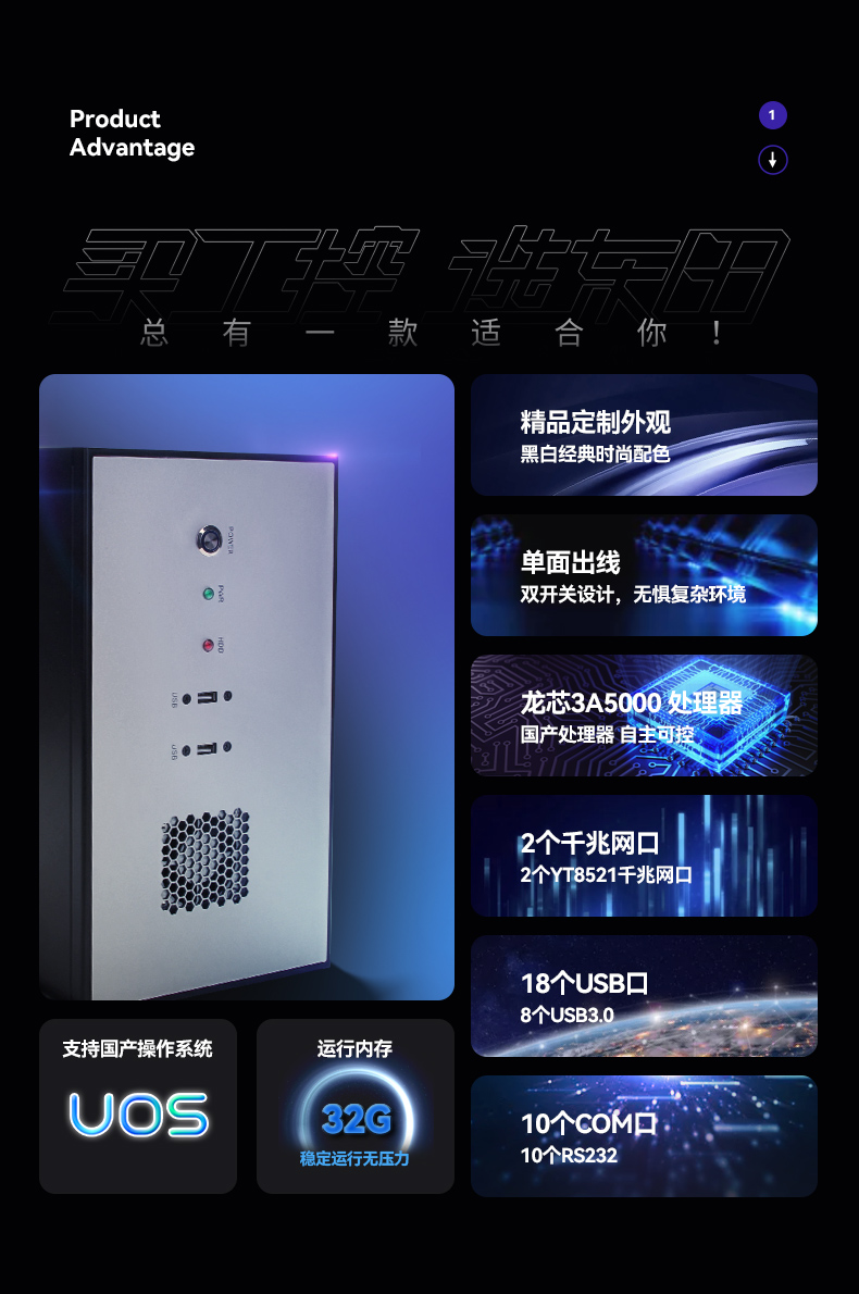 國產(chǎn)龍芯處理器,國產(chǎn)化工控機,DT-5307-H3A5KMC.jpg
