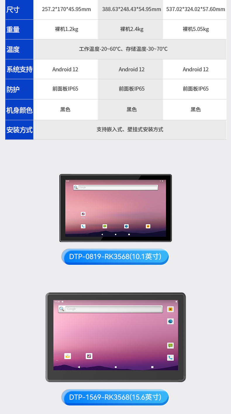 無風扇工業(yè)平板電腦,寬溫運行IP65防護,DTP-0819-RK3568.jpg