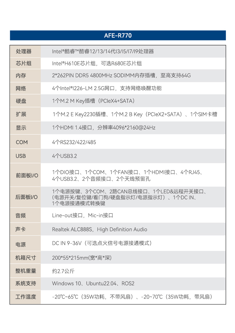 研華嵌入式工控機,酷睿14代工業(yè)電腦主機,雙通道64G,AFE-R770.jpg