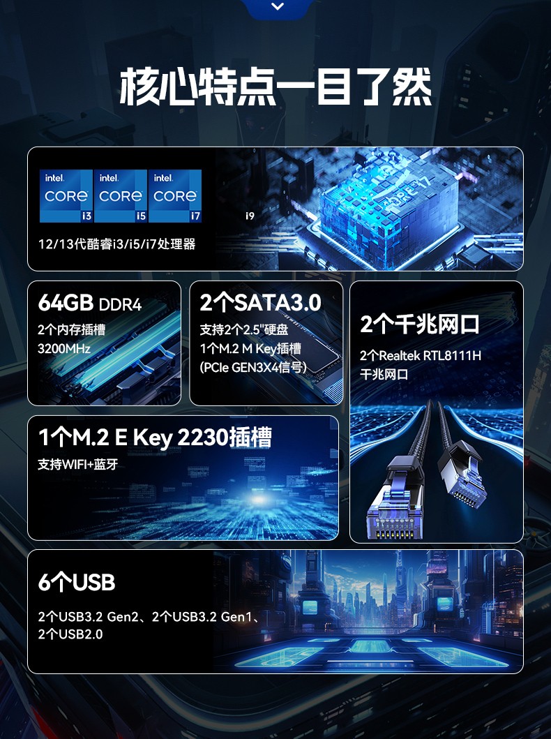 東田嵌入式工業(yè)電腦,無風(fēng)扇低功耗設(shè)計(jì),自主移動(dòng)機(jī)器人,DTB-3091-H610.jpg